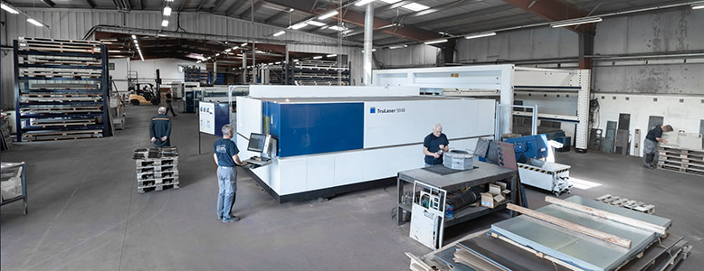 ADMF se dote d’un nouveau CENTRE LASER FIBRE 5040 TRUMPF 4000 X 2000 - 8000 Watts